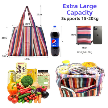 Techen XH-01 Pirkinių maišelis, Poliesteris, 20 kg apkrova, Cartoon raštas, Spausdintas logotipas