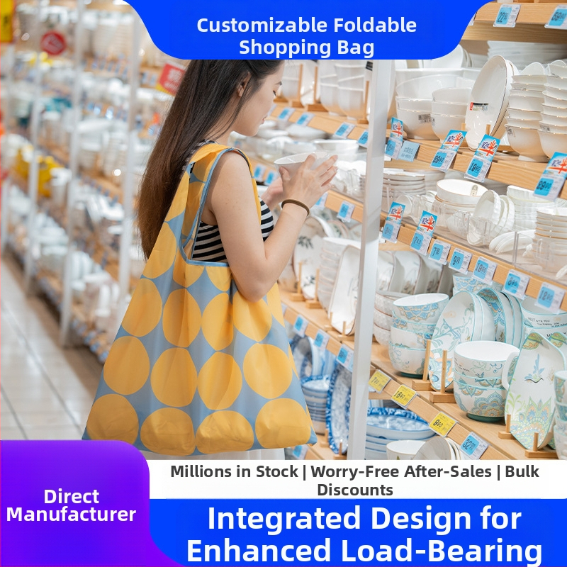 Techen XH-01 Pirkinių maišelis, Poliesteris, 20 kg apkrova, Cartoon raštas, Spausdintas logotipas