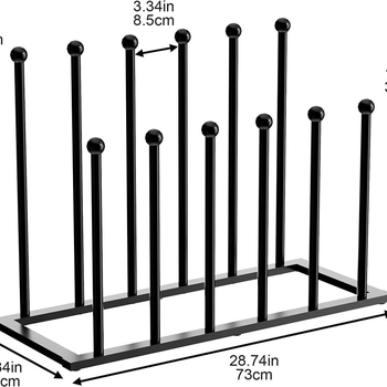 Μεταλλική βάση αποθήκευσης μπότες, όρθιο δάπεδο, αυτοεγκατάσταση, μοντέρνος μινιμαλιστικός σχεδιασμός, μοντέλο 55555