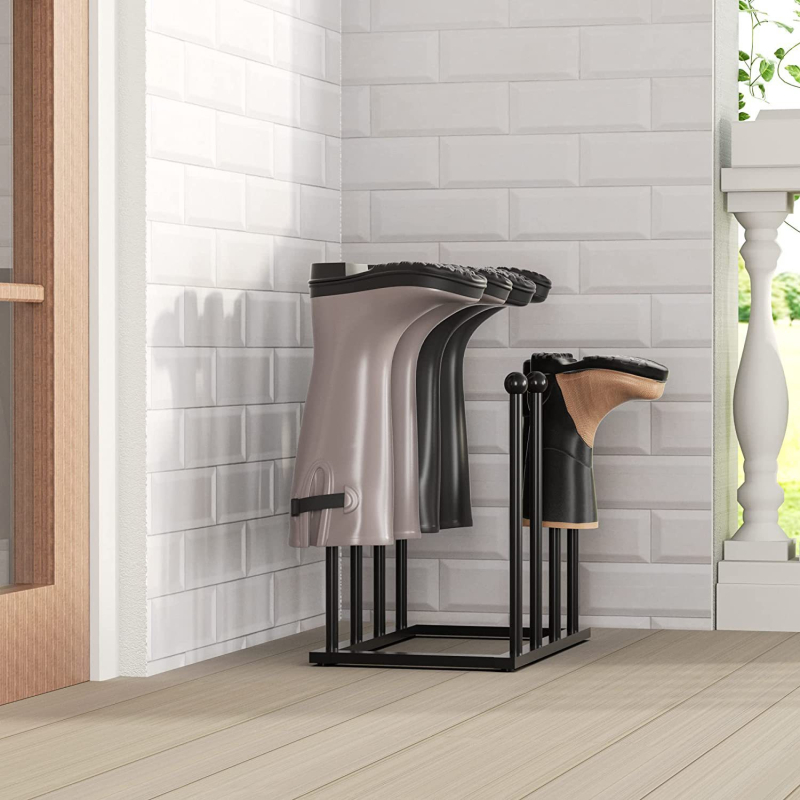 Μεταλλική βάση αποθήκευσης μπότες, όρθιο δάπεδο, αυτοεγκατάσταση, μοντέρνος μινιμαλιστικός σχεδιασμός, μοντέλο 55555