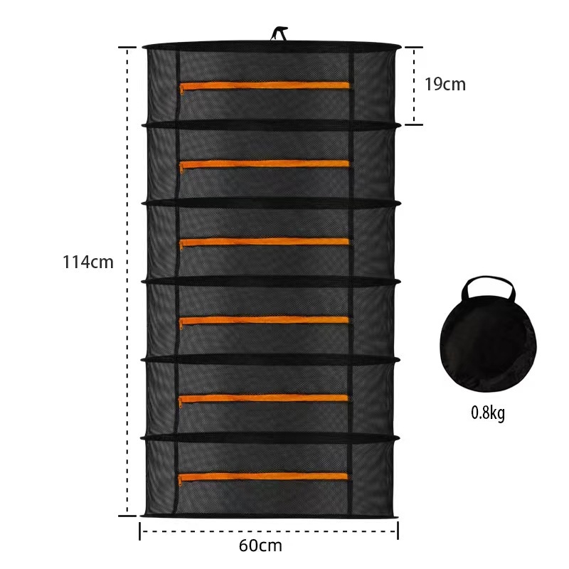 Augu žāvēšanas tīkls ar saliekamu un paplašināmu dizainu, četru stāvu vai vairāk, neilons, zīmols Yiyou Pavilion