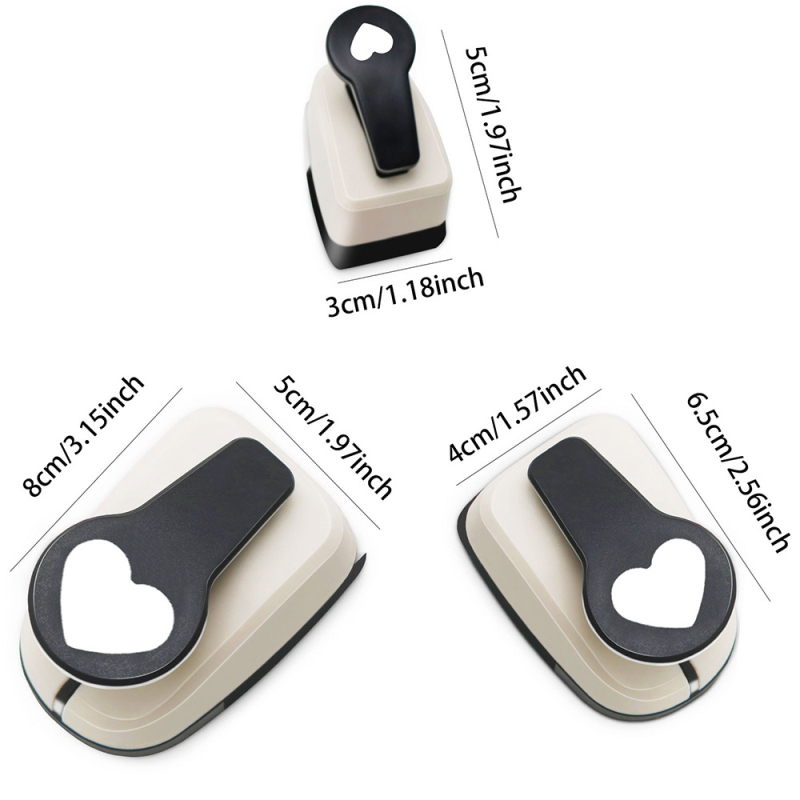 Χειροκίνητο τρυπητήρι σχήματος καρδιάς, τύπος LP-heart, 10 mm πάχος, 1 τρύπα