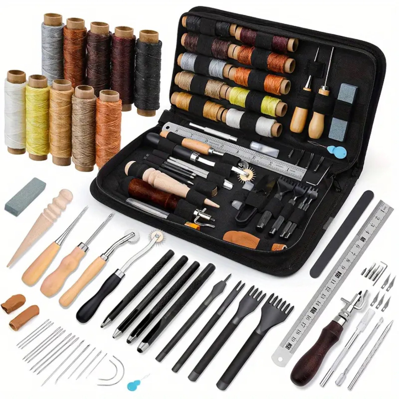 LKF set za šivanje s mogućnošću prilagodbe — kožni ručni set za šivanje, kutija 30 komada, bruto težina 900 g