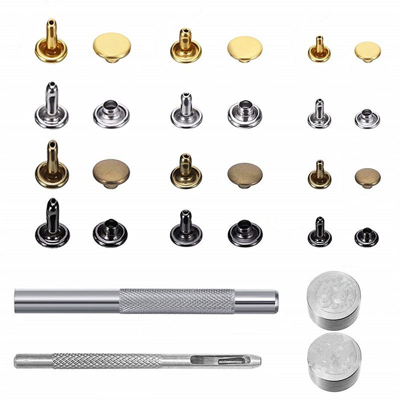 Σετ καρφιτσών για τζιν, 180 σετ σε κουτί με εργαλεία, 3 προδιαγραφές, Wang`s hardware