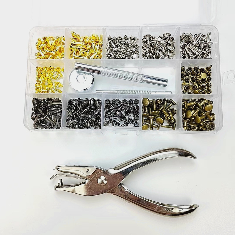 Σετ καρφιτσών για τζιν, 180 σετ σε κουτί με εργαλεία, 3 προδιαγραφές, Wang`s hardware