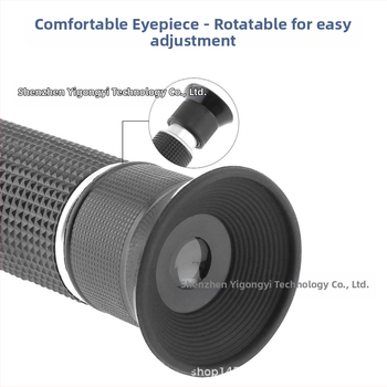 Портативен рефрактометр за захарно съдържание, обхват 0-50%, модел THE01524B, ръчен захаромер, тегло 240 g