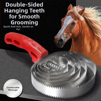 Χτένα βοοειδών και αλόγων με οδοντωτά δόντια – βούρτσα περιποίησης και βούρτσα καθαρισμού μαλλιού αλόγου για κτηνοτροφία
