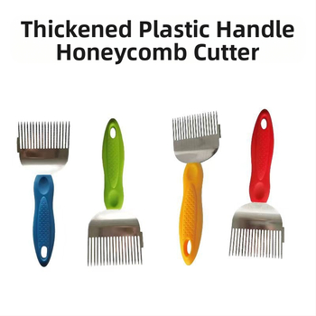 Nerūdijančio plieno 18-dyglių medaus skynės šakutė ir peilis, bičių ūkio įrankiai, atsparūs rūdims