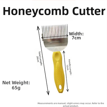 Nerūdijančio plieno 18-dyglių medaus skynės šakutė ir peilis, bičių ūkio įrankiai, atsparūs rūdims