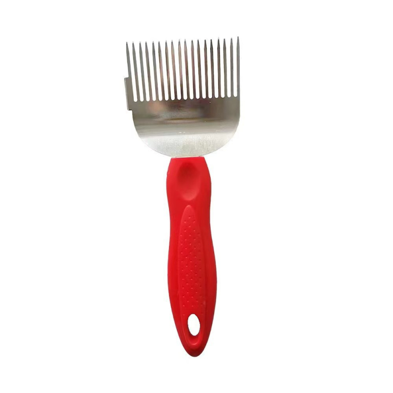 Nerūdijančio plieno 18-dyglių medaus skynės šakutė ir peilis, bičių ūkio įrankiai, atsparūs rūdims