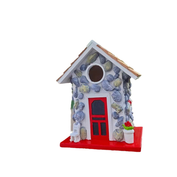 Οικία πουλιών από συνθετική ρητίνη — πέτρινο εξομοίωμα για εξωτερικό κρέμασμα σε δέντρο, Hiro, Resin Crafts