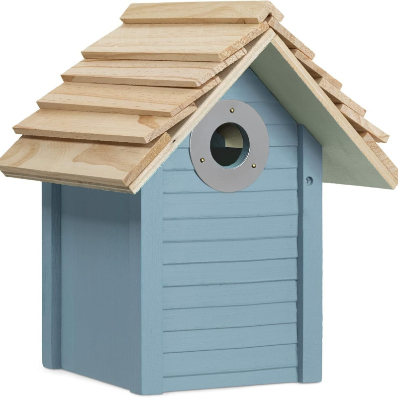 Дървена къщичка за птици за двор, марка Nature, материал: дърво, внос: Не, подходяща за птици