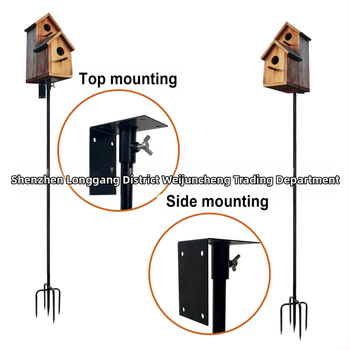 Weijuncheng μεταλλικός κήπος διακοσμητικός στύλος για τροφοδοσία πουλιών