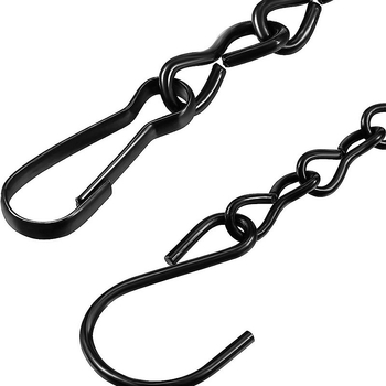 Σιδερένιος μονόγάντζος με αλυσίδα για κρέμασμα και αποθήκευση, μοντέρνο μινιμαλιστικό στυλ; κατάλληλο για μεταφύτευση φυτών, κλουβιά πουλιών, πινακίδες και φαναράκια