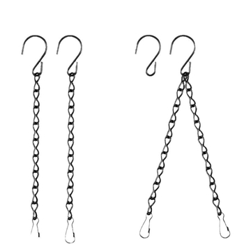 Σιδερένιος μονόγάντζος με αλυσίδα για κρέμασμα και αποθήκευση, μοντέρνο μινιμαλιστικό στυλ; κατάλληλο για μεταφύτευση φυτών, κλουβιά πουλιών, πινακίδες και φαναράκια