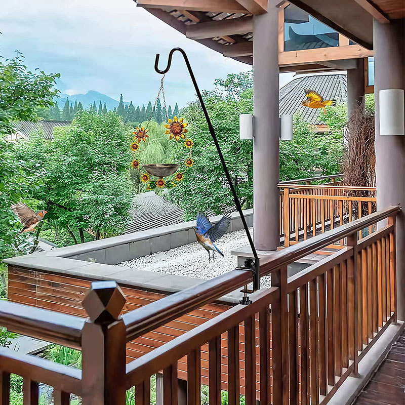 Сгъваема закачалка за палуба с регулируем релсов прът — железен, единичен модерен минималистичен стил, товар 5–10 кг