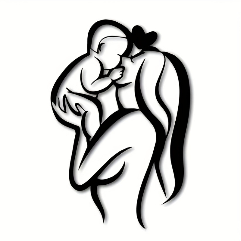 Vasból készült falidísz, modern minimalista dizájn a nappaliba és a hálószobába