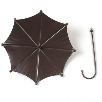 Hrănitoare pentru păsări în formă de umbrelă, din fier forjat, decor de grădină geometric (Material: Fier; Categorie: Geometrie; Potrivit pentru spații pătrate; Stil: Simplitate modernă)