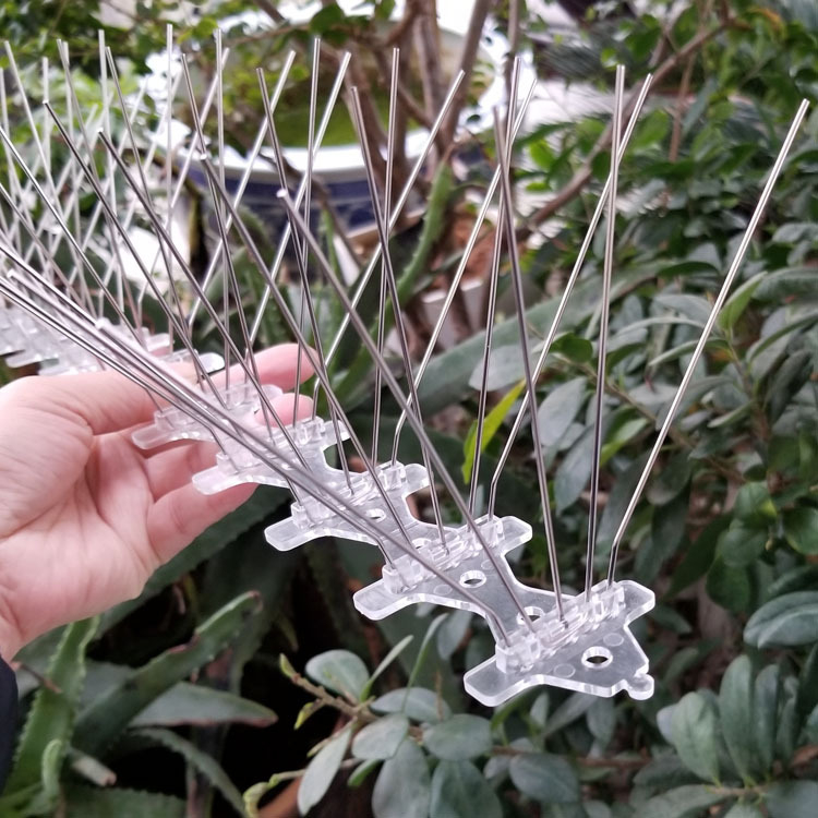 MZK-698 Ανοξείδωτες ακίδες μπαλκονιού για αποτροπή γάτων και πουλιών, 5 σειρές, 60 ακίδες; Μάρκα MZK; Μη εισαγόμενο; Χωρίς προσαρμογές.