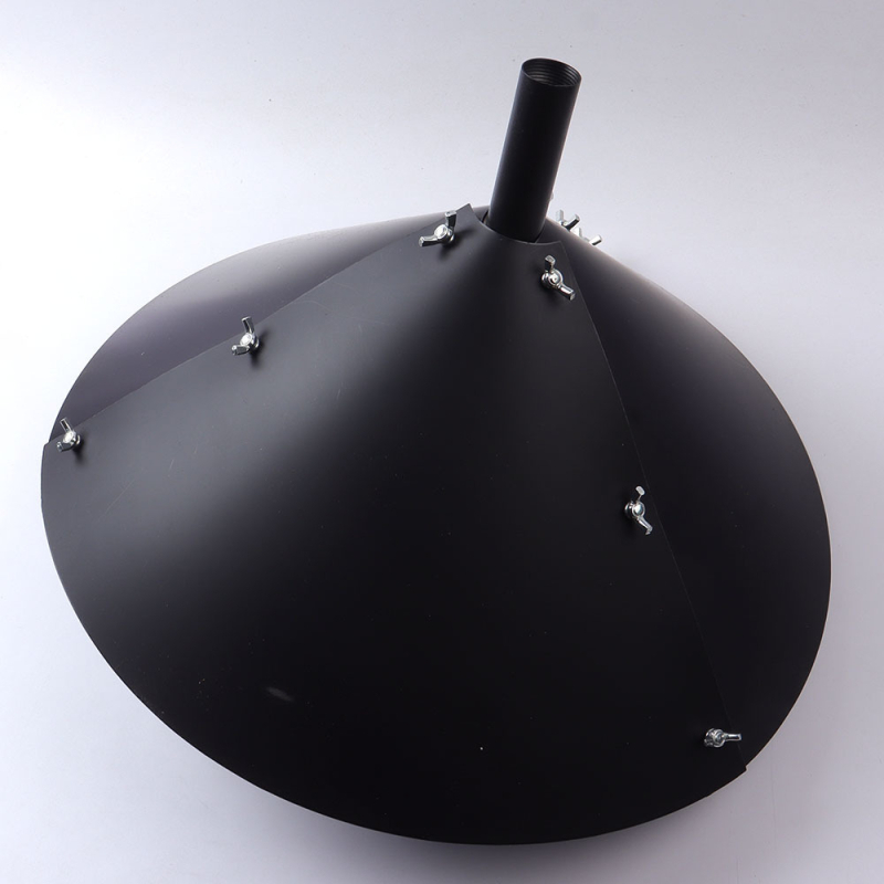 Madáretető mókusvédő fallal, forgó, függő kivitel, acélból készült