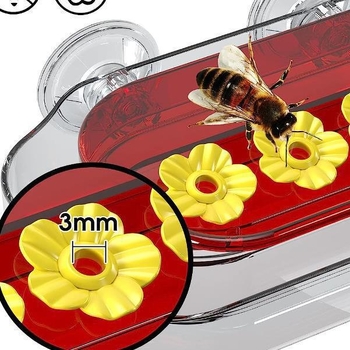 Τροφοδότης κολιβρί παραθύρου – ακρυλικό, ορθογώνιο σχήμα, χύτευση με έγχυση, προσαρμοσμένη επεξεργασία, κρεμαστό