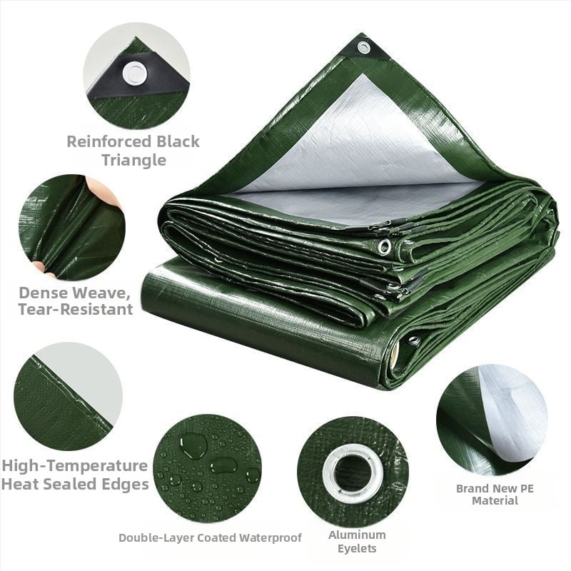 PE tarpaulin plēve – bieza, ūdensnecaurlaidīga, saules aizsardzība un vēja izturība