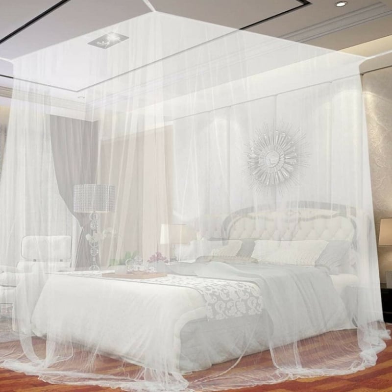 Мрежа против комари с квадратен вход и цип, модерен минималистичен дизайн; Материал: полиестерно влакно; Без врати; Защита от насекоми по стандартите на WHO; Без монтаж; Марка: Dongren или персонализиран логотип