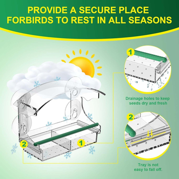 Khun Teng akrilinė lesyklėlė paukščiams