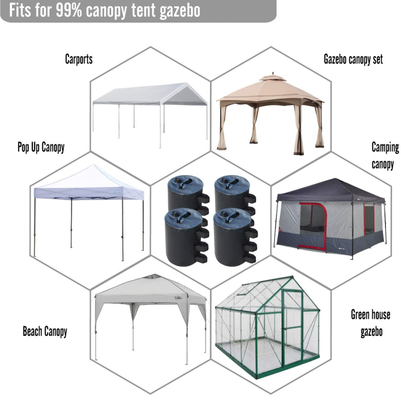 Trīsslāņu nojumes teltis ar fiksētu ūdens somu, ātra uzstādīšana, Oxford audums pamats, ūdensnecaurlaidīgs