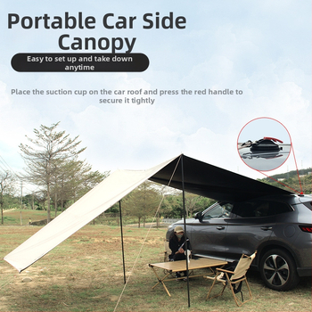 WILDWANDER Automašīnas sānu nojume – Oxford audums ar vinila pārklājumu, 3000 mm ūdensizturība, SUV sānu telts saules un lietus aizsardzībai, ārējai patvērumam