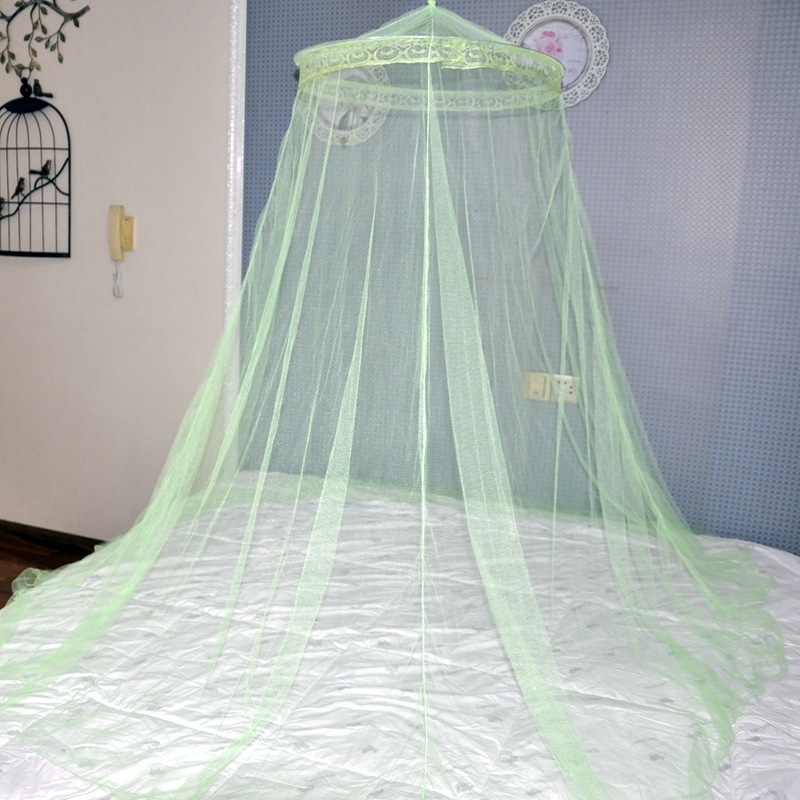 Мрежа против комари за легло куполна, висяща – полиестер; рамка: стомана/желязна тел; персонализирана обработка: да; монтаж: за монтиране