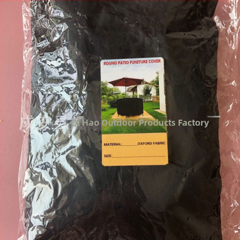 Apaļā ārējā mēbeļu pārvalka ar atstarojošu joslu, no Oxford auduma 210D/420D, piemērots apaļiem galdiem un krēsliem