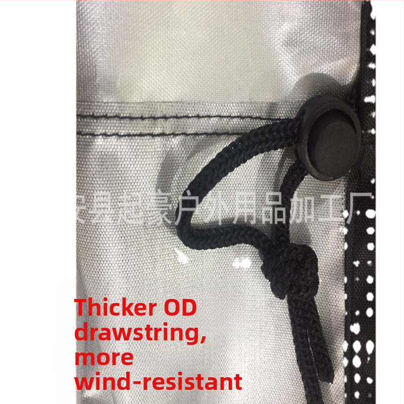 Okrúhla vonkajšia pokrývka nábytku s reflexnou páskou, z Oxford 210D/420D, pre okrúhle stoly a stoličky