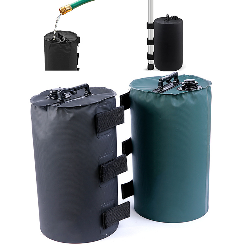 Išorinė vandens talpa 10L, cilindrinė sustiprinta svorinė talpa, PVC atsparus vandeniui audinys