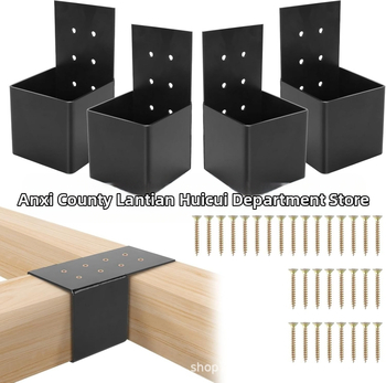 Pergola korlát tartó csatlakozó — galvanizált acélból, modell BB-56, alkalmas pavilonhoz, rattan kerethez és fedett terasz korlátjához, modern minimalista stílus, porfesték bevonat.