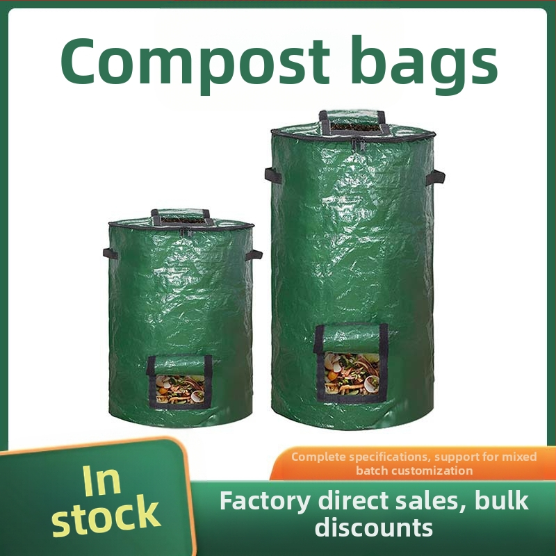 Veris kanta za kompost, prozračan i izdržljiv plastični materijal, ručno šivena, pogodna za zelene projekte i kućno vrtlarenje