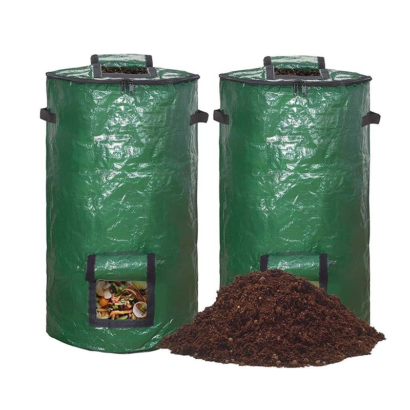 Veris kanta za kompost, prozračan i izdržljiv plastični materijal, ručno šivena, pogodna za zelene projekte i kućno vrtlarenje