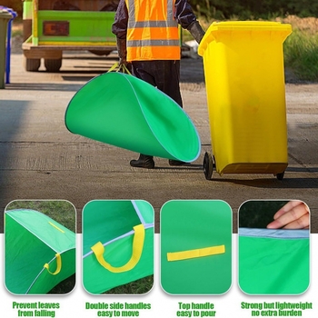 Kimberlang αναδιπλούμενη pop-up σακούλα συλλογής φύλλων για αυλή και κήπο, 210D πολυεστέρας + ίνες γυαλιού