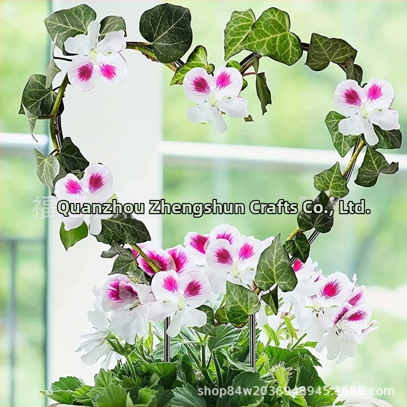 Μεταλλική στήριξη για αμπέλια αναρρίχηση με καρδιά-σχήματος στηρίγμα για κήπο και μπαλκόνι – Zhengshun, μέταλλο, ημιχειροκίνητη και ημιμηχανική παραγωγή, δυνατότητα προσαρμογής.