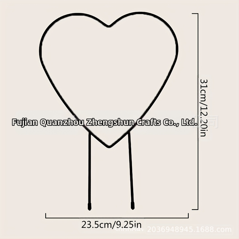 Μεταλλική στήριξη για αμπέλια αναρρίχηση με καρδιά-σχήματος στηρίγμα για κήπο και μπαλκόνι – Zhengshun, μέταλλο, ημιχειροκίνητη και ημιμηχανική παραγωγή, δυνατότητα προσαρμογής.