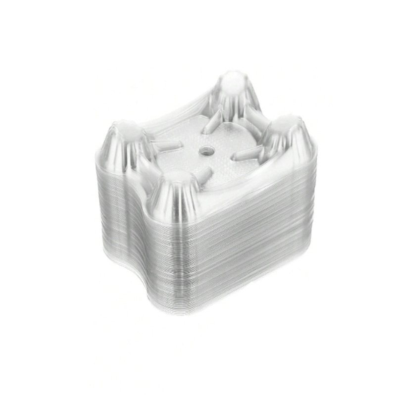 Dinnye tartó átlátszó műanyag tálcával a kerthez