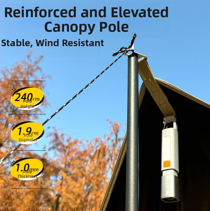 Навесна палатка за къмпинг с Oxford плат, форма пеперуда (водоустойчивост 3000 мм)