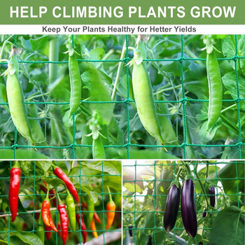 Πλαστικό πλέγμα κήπου, σετ 3 τεμαχίων, για αναρριχητικά φυτά και λαχανικά στον κήπο