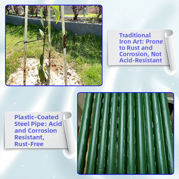 Υποστήριξη κληματοφόρων φυτών κήπου από πλαστικοποιημένο σωλήνα χάλυβα; εσωτερικός χάλυβας; μάρκα Xinhong; για γεωπονική χρήση; κατάλληλο για αυλή, μπαλκόνι και αγροτικές περιοχές