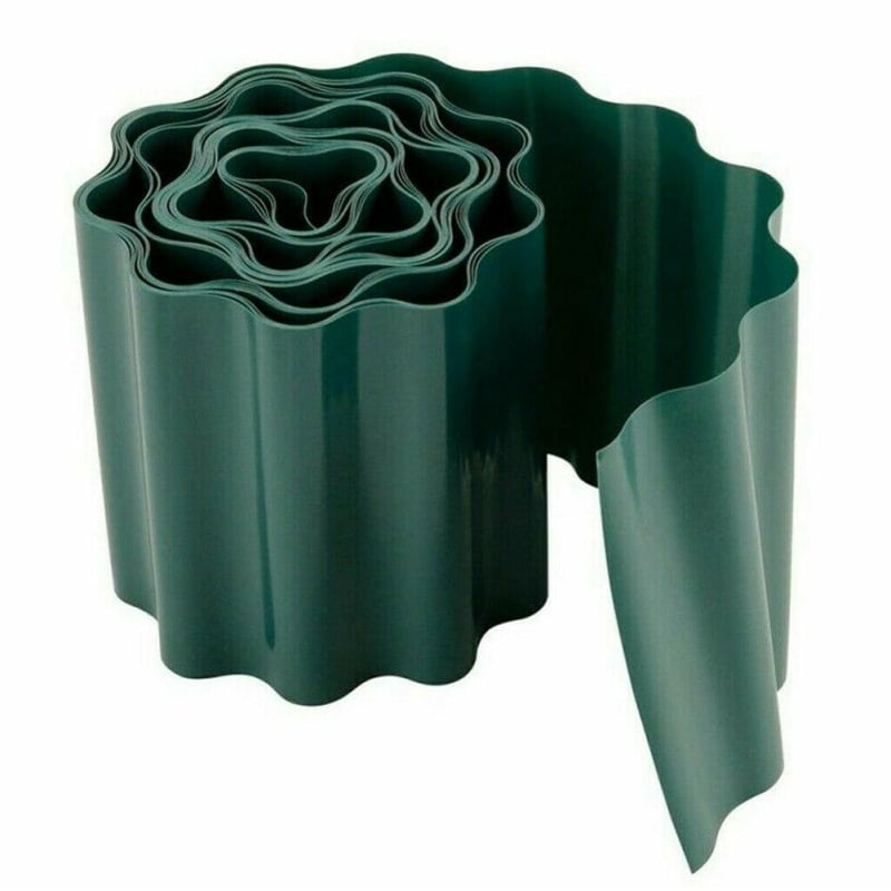 Plastična vrtna valovita ograda za rub travnjaka – veličine 10 cm × 6 m, 10 cm × 9 m, 15 cm × 9 m, 20 cm × 9 m