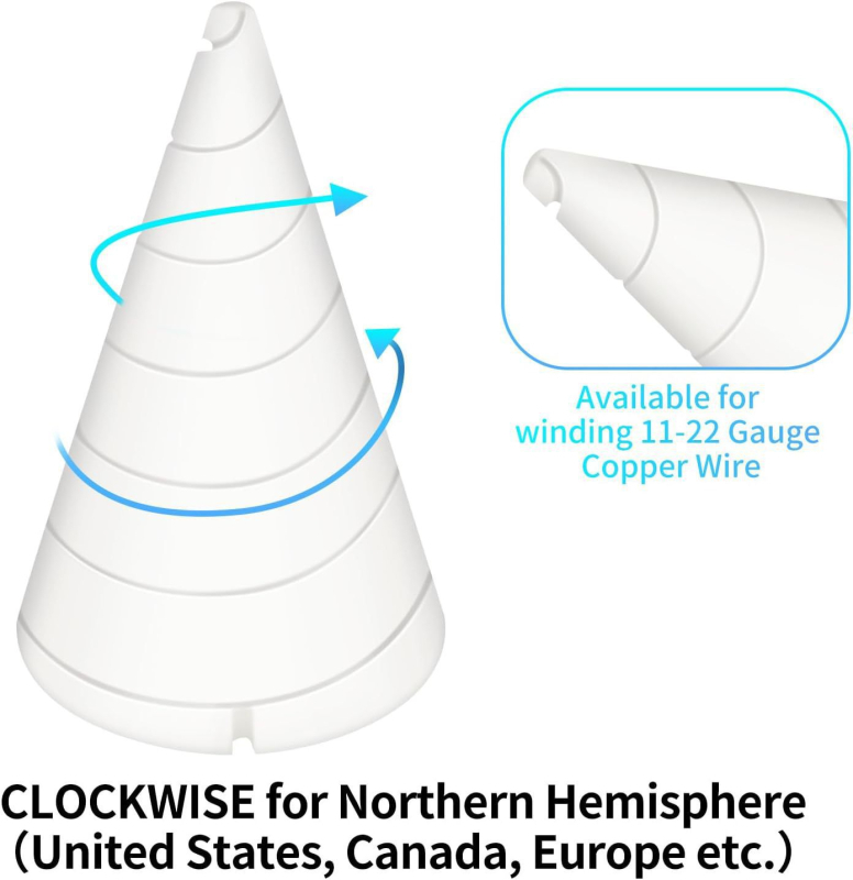 Aed-plastmassist vaskjuhtme jaoks keerdumise hoidik antenni jaoks, Fibonacci disain, CY kaubamärk
