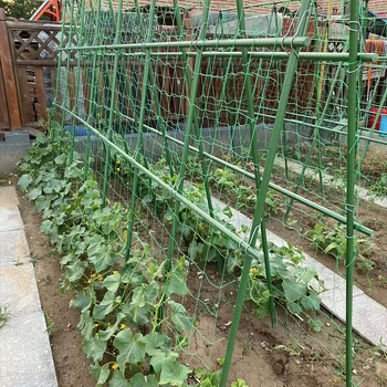 Пластмасова опорна рамка за катерещи растения, еднослойна конструкция; подходяща за цветя, зеленчуци, домати, грозде и фасул; печат на лого и персонализиране налични