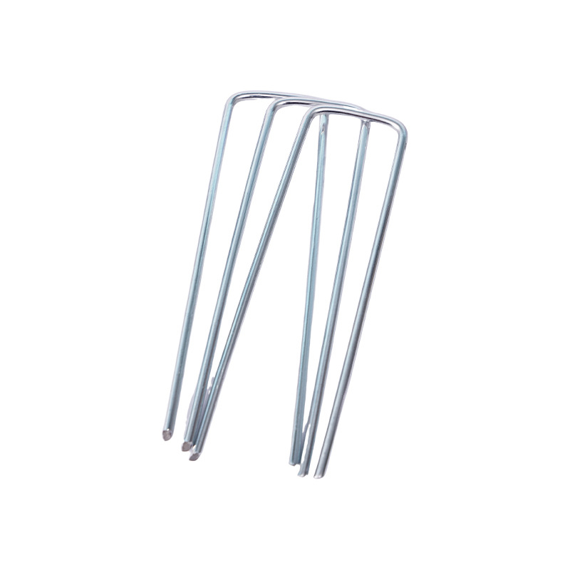 Zemni čavao U-oblik, galvanizirana čelična žica, za pričvršćivanje poljoprivredne plastične folije