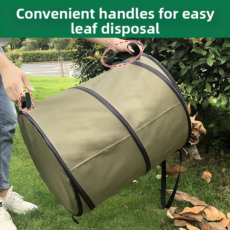 Vanjski otvoreni okrugli koš za smeće, za kućanstvo, prenosni vrtni koš za otpadke.