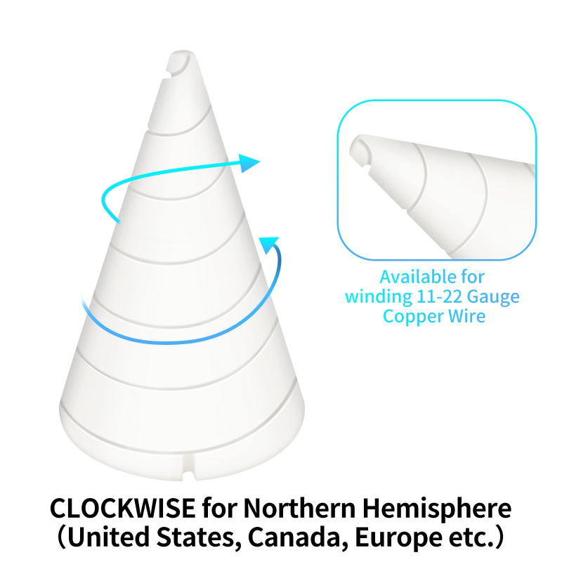Shen Rong ABS vezetékcsipesz Fibonacci tekercseléshez a kertészkedésben